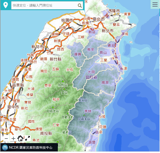 ▲全台停電10萬戶一覽。（圖／中央災變中心）