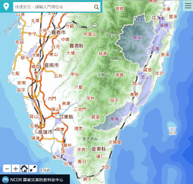 ▲全台停電10萬戶一覽。（圖／中央災變中心） 