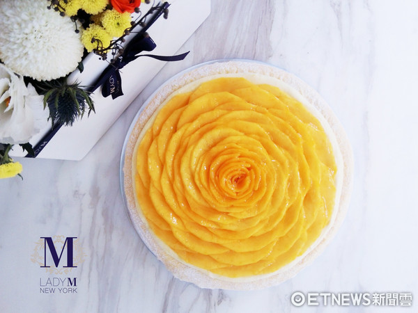▲▼Lady M推出全球獨家口味「芒果千層蛋糕」。（圖／Lady M提供)