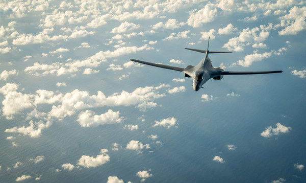 ▲▼B-1槍騎兵戰略轟炸機,B-1B。（圖／路透社）