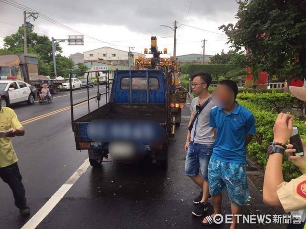 颱風天停班課偷貨車...開1km就故障　賊：以為法院也放假（圖／記者謝孟儒翻攝）