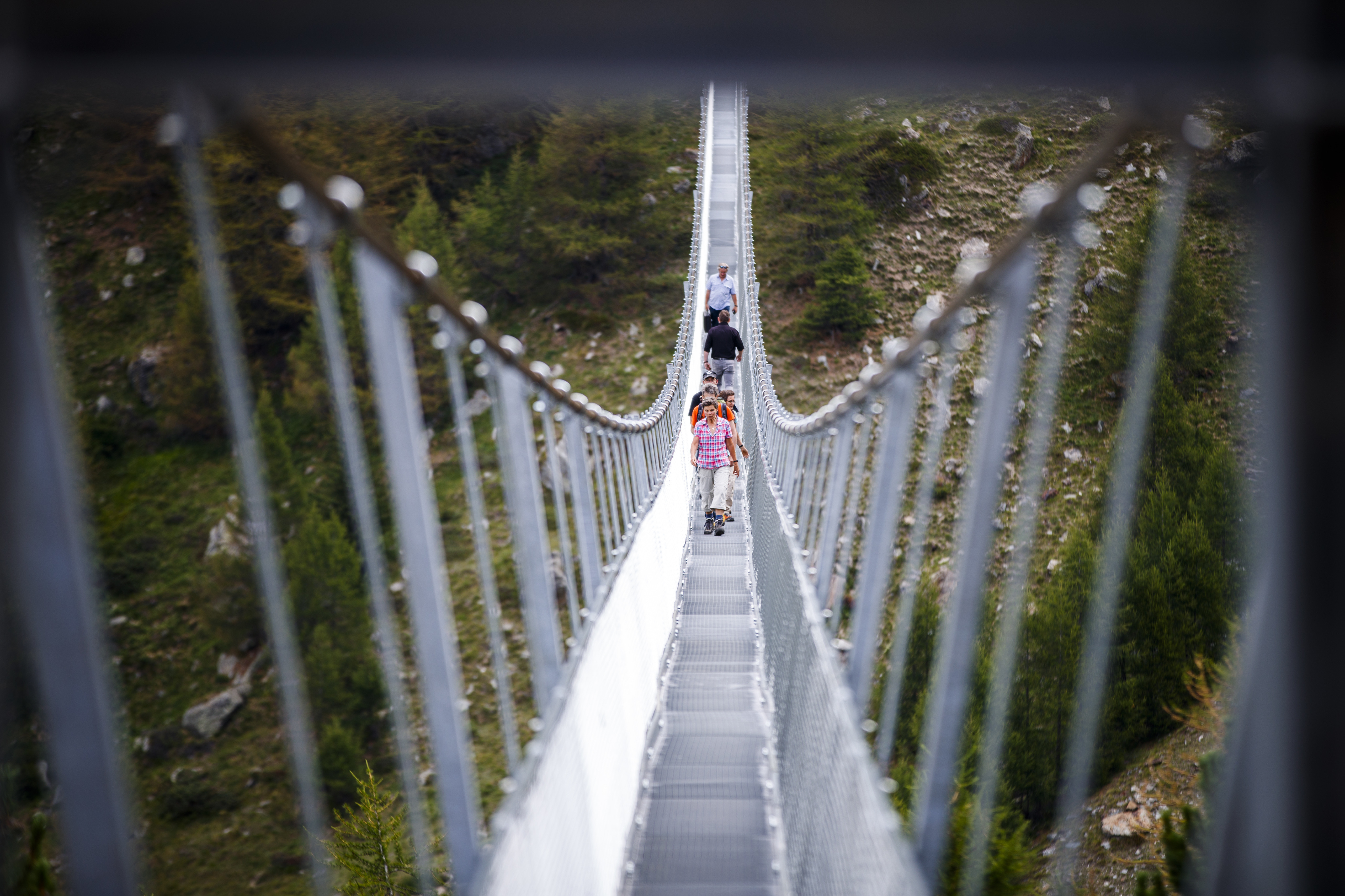 ▲世界上最長的吊橋「歐洲大橋」即將在29日瑞典啟用。（圖／達志影像／美聯社）
