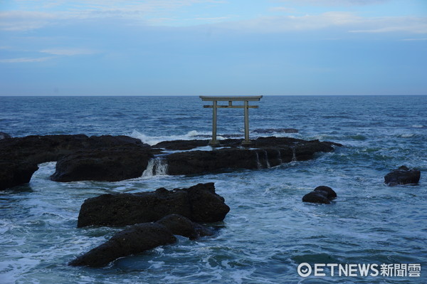 ▲大洗磯前神社海上鳥居。（圖／記者賴文萱攝）