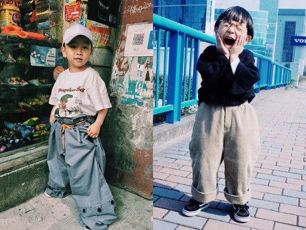 ▲大陸5歲小男孩YOYO平常都奶奶做的衣服，意外紅到國外登時尚雜誌。（圖／翻攝自《無敵宥先生》微博）