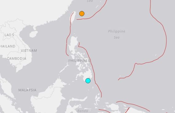 ▲▼菲律賓民答那峨島地震　規模5.8。（圖／翻攝自USGS）