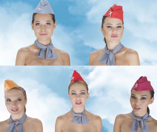 ▲▼哈薩克旅行社裸體廣告引起爭議。（圖／翻攝自YouTube Chocotravel.com）