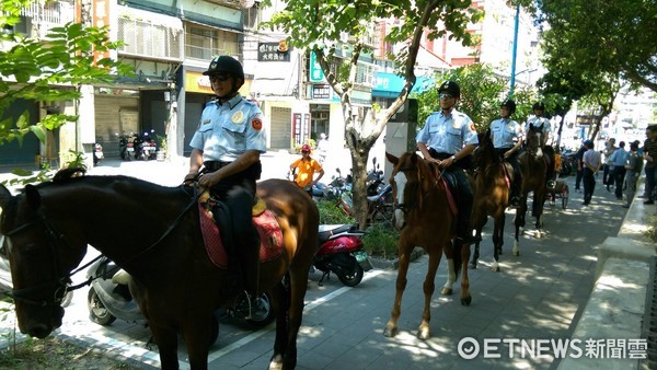 ▲▼新北市警局騎警隊投入世大運維安任務。（圖／記者陳豐德翻攝）