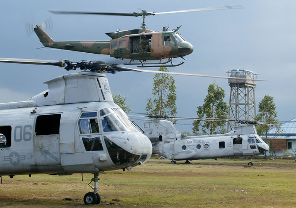 ▲▼UH-1直升機是美國貝爾直升機公司所設計製造的軍用中型通用直升機。（圖／達志影像／美聯社）