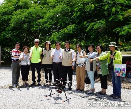 ▲台南市全國首創，出動空拍機尋找登革熱隱性孳生源。（圖／市府提供）
