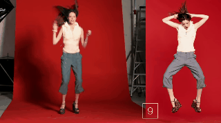 時尚模特兒「30秒跳19下」　網友大讚：攝影師老江湖（圖／翻攝自網路）