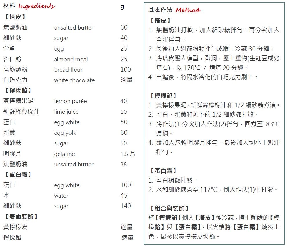 ▲法式蛋白霜檸檬塔。（圖／樂木文化提供）