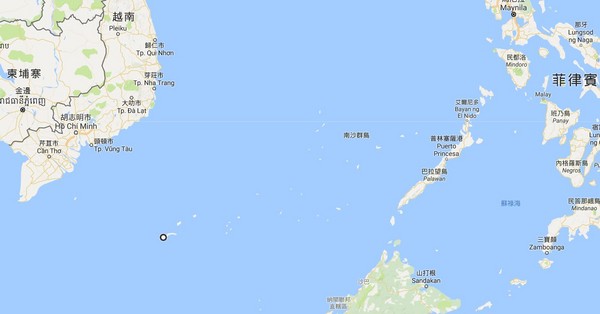 ▲▼萬安灘（Wan-an Bank或Vanguard Bank）為南沙群島（也是整個南海諸島）最西側的陸地淺灘。（圖／翻攝google map）