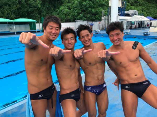 ▲中華隊、日本水球代表隊員。（圖／翻攝自Taiwan Waterpolo national team Facebook）