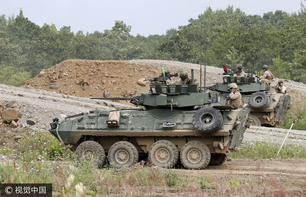 ▲▼ 2017年8月16日,美日部隊在日本本州島北部的三澤空軍基地和北海道島舉行大規模聯合軍事演習。(圖/視覺中國CFP)