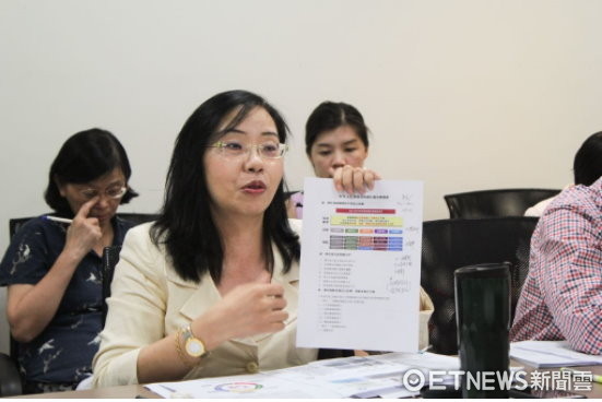 ▲ 副教務長暨教學卓越中心主任秦琍琍向各單位主管介紹校內行動方案的彙整狀況。（圖／世新大學提供）