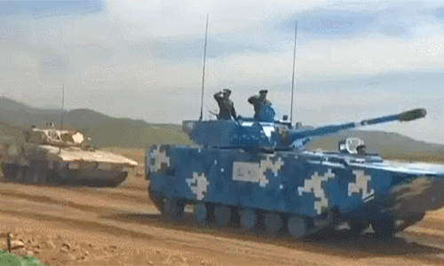 ▲▼中國兵器工業集團16日在內蒙古包頭的「裝甲與反裝甲日」活動。VN16型兩棲突擊車。（圖／翻攝自《觀察者網》）