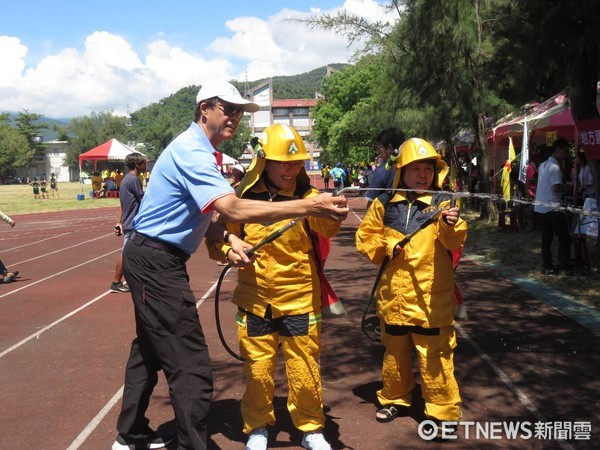 台東林管處大武工作站參加大武鄉運動大會，設置攤位舉辦森林防火宣導活動。（圖／台東林管處提供）