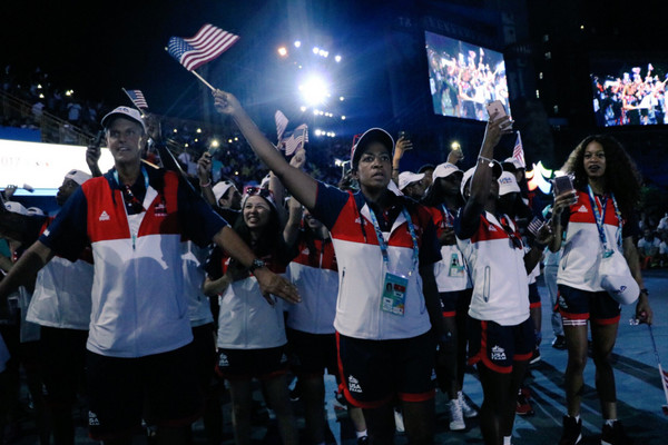 ▲台北世大運開幕，美國隊大讚「好美」。（圖／翻攝自推特／USA Team）