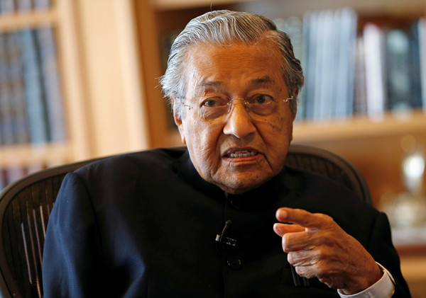 ▲馬來西亞前總理馬哈迪93歲高齡再次出征。（圖／路透社）