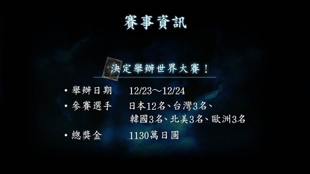 《闇影詩章》12月舉辦世界大賽！台灣資格賽10月至11月開打（圖／Cygames 提供）