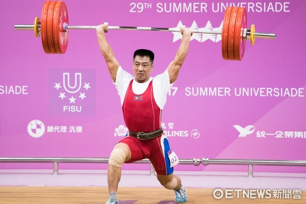 ▲▼台北世大運舉重,男子69公斤,北韓,金明赫。（圖／記者季相儒攝）