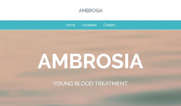 注射「青少年血液」可抗老　回春公司：輸血1次收費24萬元（圖／AMBROSIA）