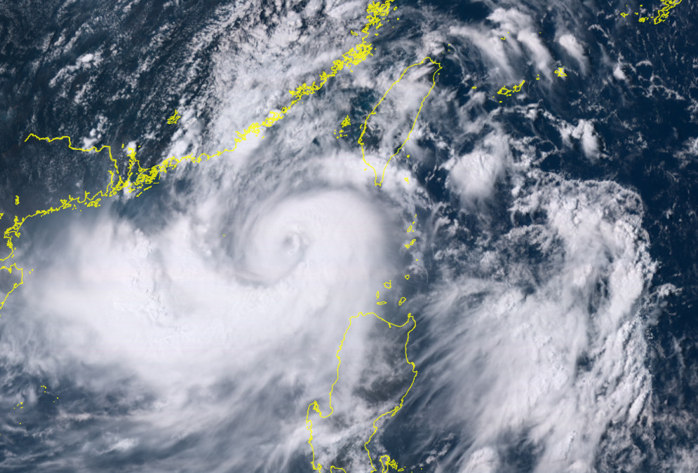 天鴿颱風。（圖／翻攝日本向日葵8號衛星影像