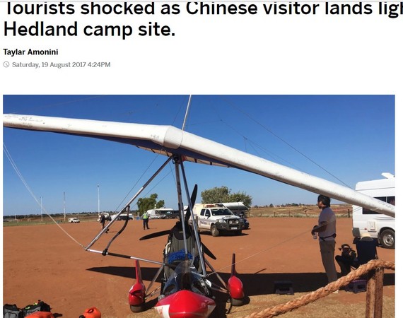 飛一半擔心「老婆沒廁所」　陸男強行迫降在澳洲營地。（圖／翻攝自The West Australian）
