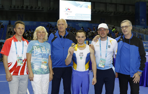 ▲烏克蘭選手Oleg Verniaiev、徐秉謙（左）和李智凱。（圖／記者林育正攝）