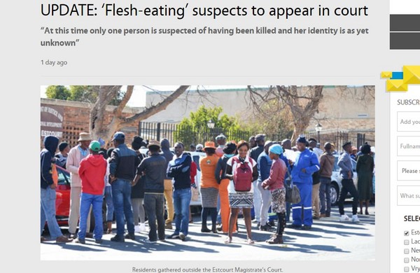 ▲▼南非艾斯科特（Estcourt）吃人魔吃膩人肉自首。（圖／翻攝自Estcourt News）