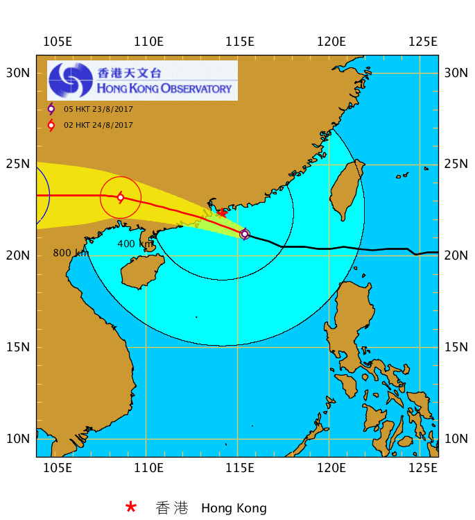 天鴿颱風撲香港。（圖／翻攝香港天文台網站）