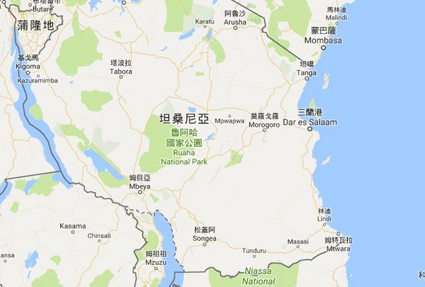 ▲▼非洲坦尚尼亞。（圖／翻攝自googlemap）