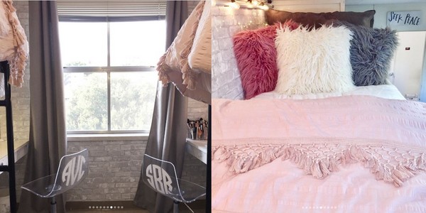 ▲▼ 美國兩位女大生改造老舊宿舍。（圖／翻攝自Instagram／makeupbysheila）