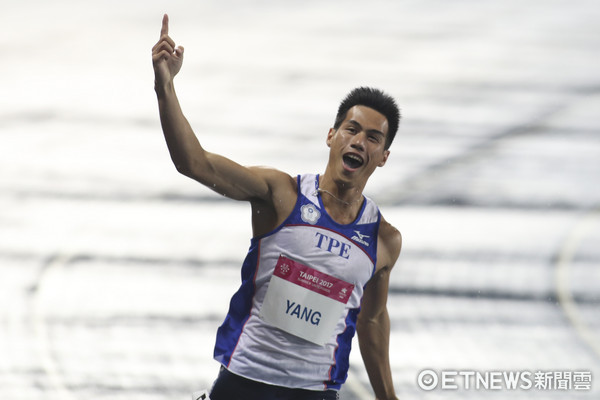 ▲▼0824 世大運男子100公尺準決賽-楊俊瀚。（圖／記者黃克翔攝）
