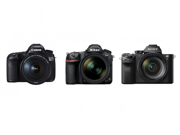 Nikon D850、Canon 5DS R與Sony A7R II整理。（圖／翻攝自官網）