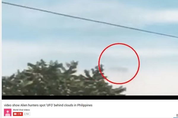 ▲▼疑似UFO的物體。（圖／翻攝自「World Viral videos」YouTube）
