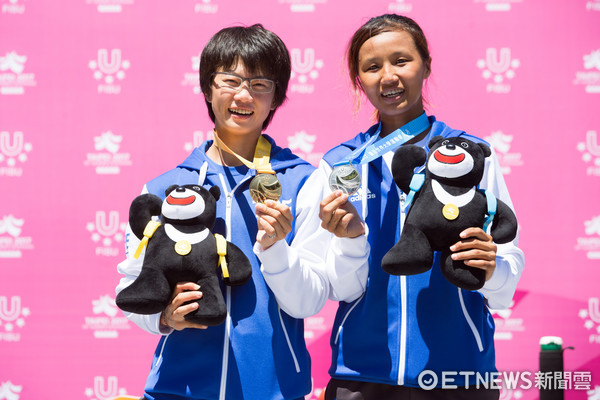 ▲▼台北世大運滑輪溜冰馬拉松女子組,楊合貞,李孟竹。（圖／記者季相儒攝）