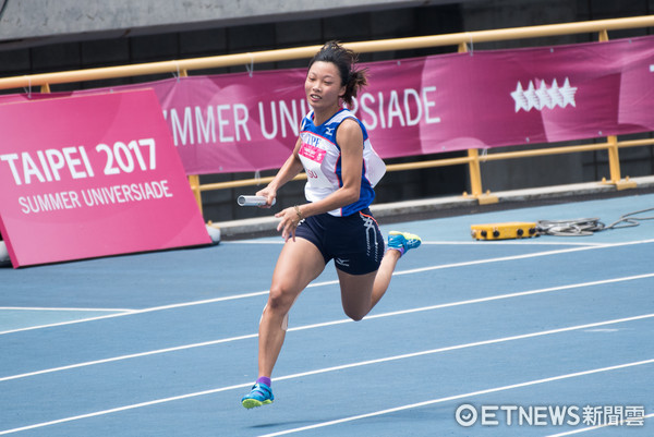 ▲▼台北世大運田徑,女子400公尺接力預賽,中華隊。（圖／記者季相儒攝）