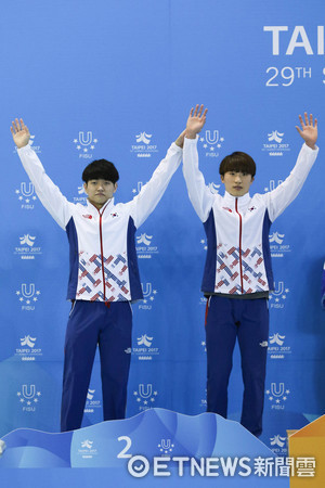 ▲南韓跳水新星 金永南、吳哈楠             。（圖／世大運青年記者黃林瑩攝）