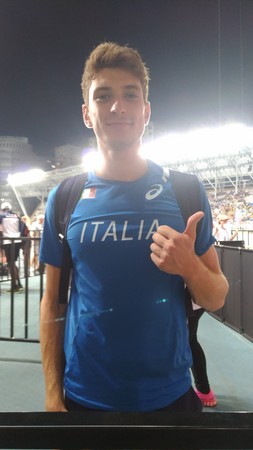 ▲義大利跳遠選手Filippo Randazzo。(圖／世大運青年記者林易澄攝）