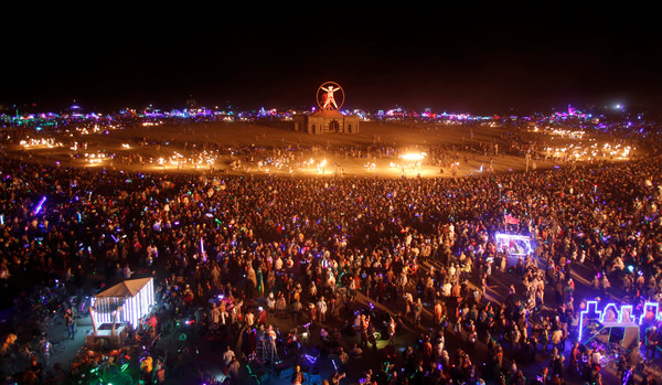 ▲▼美國內華達州（Nevada）28日展開一年一度的「火人祭」（Burning Man Festival）。（圖／路透社）