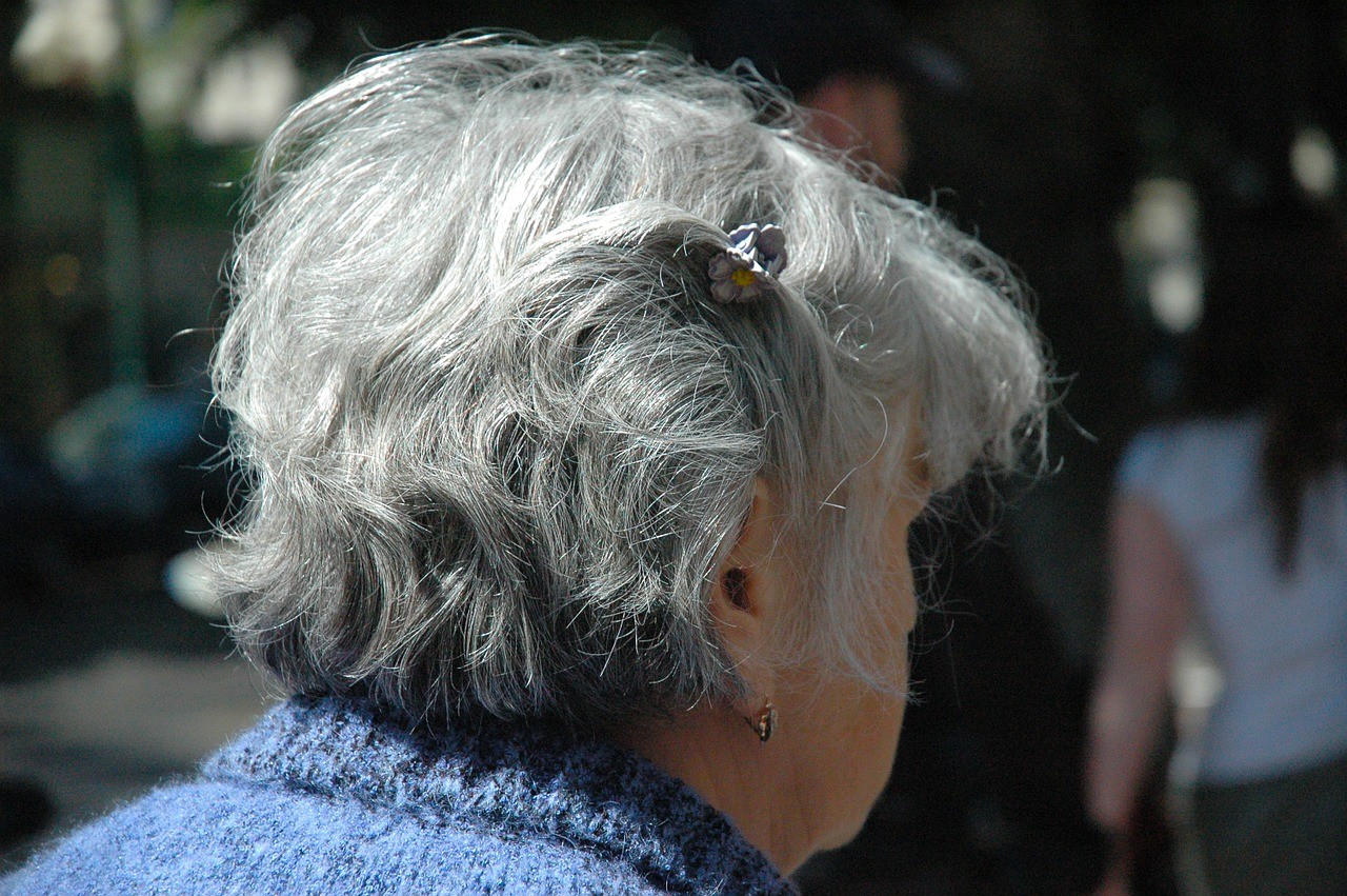 ▲老人,婦人,背影（圖／翻攝自Pixbay）