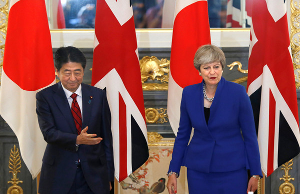 ▲▼英國首相梅伊訪問日本。（圖／路透社）