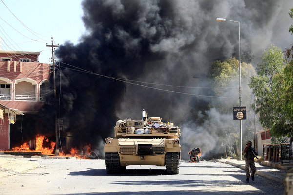 伊拉克政府軍光復塔阿法(Tal Afar)，伊斯蘭國失補給中心。（圖／路透社）