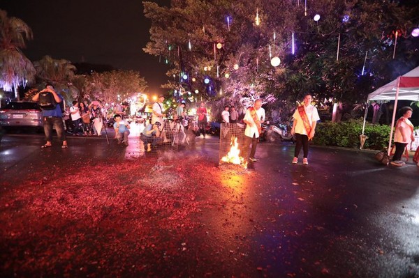 雞籠中元祭。（圖／翻攝自林右昌臉書）