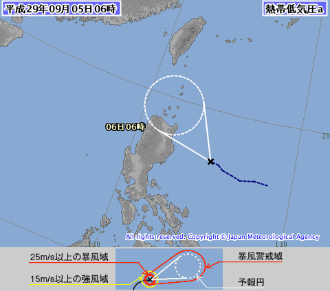 谷超颱風可能生成。（圖／翻攝日本氣象廳網站）