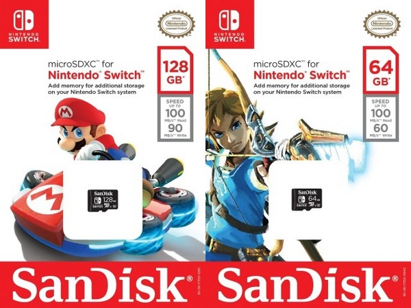 限定塗裝！SanDisk推Nintendo Switch專屬microSD記憶卡。（圖／翻攝自官網）