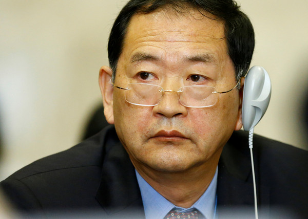 北韓駐聯合國大使韓泰松（Han Tae Song）。（圖／路透）