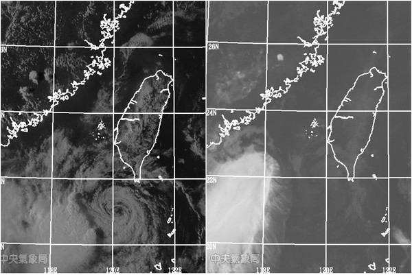 ▲▼「短命谷超」裸奔大分離！1天將解除海警…連4颱北台都逃過。（圖／中央氣象局）