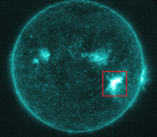 ▲▼太陽爆發12年來最強閃焰。（圖／翻攝自NASA）